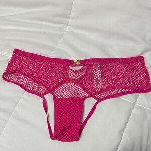 Victoria's Secret Fuchsia Mesh Panty